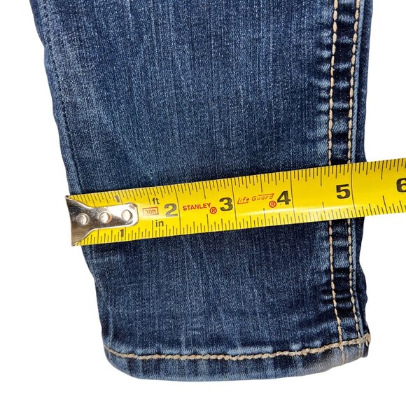 Buckle Black Mid-Rise Skinny Stretch Jeans Blue Fit 53 Distressed 30x32 Womens - Picture 16 of 16